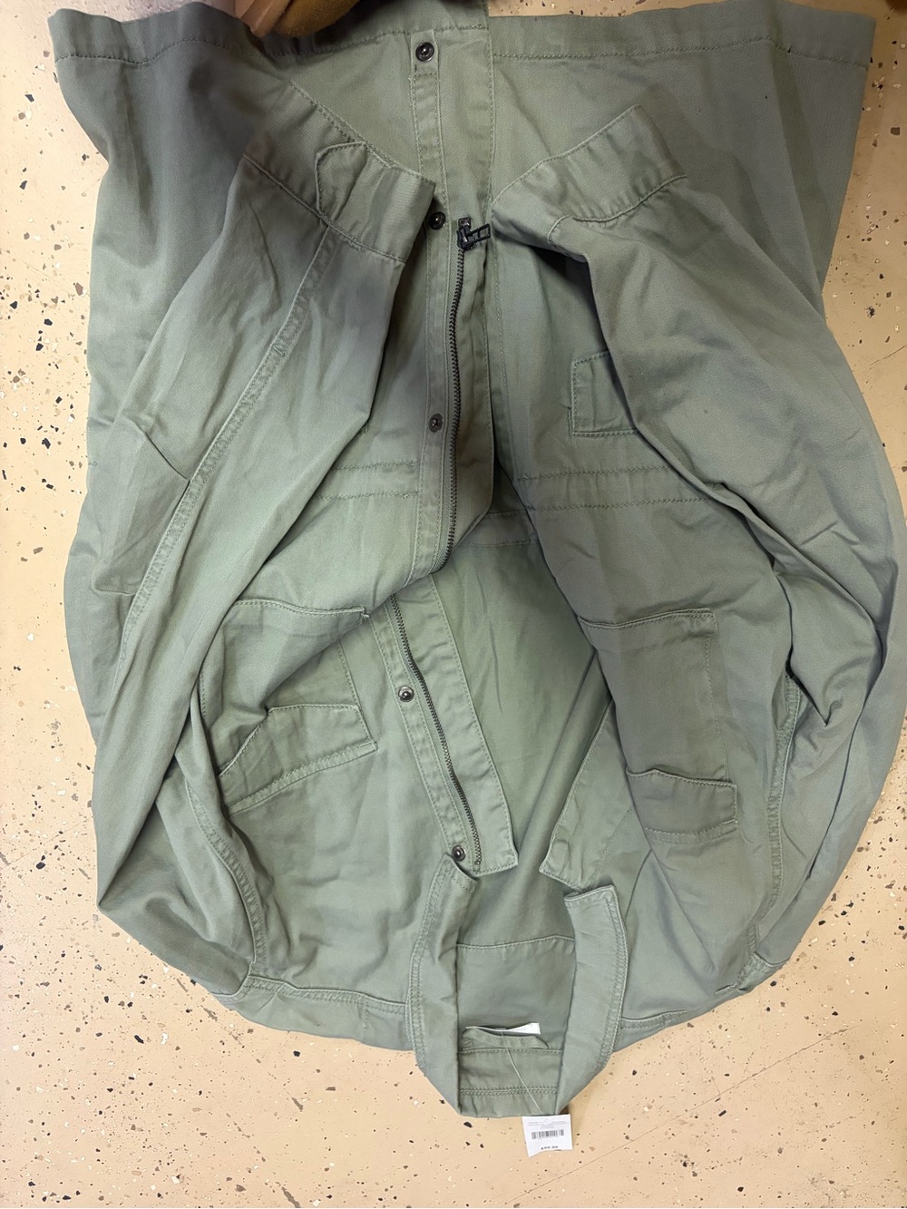 Olive Green Trench Coat - Lightweight Utility Trench
